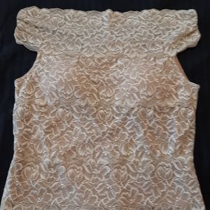 Lace off the shoulder top